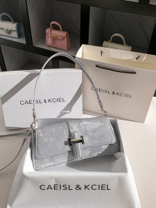 CAEISL&KCIEL Womens Handbag New Chinese Style Pleated Underarm Bag Summer Single Shoulder Handbag French Breadstick Bag