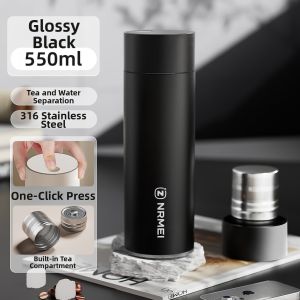 316 Stainless Steel Magnetic Tea Water Separation Portable Thermos Cup