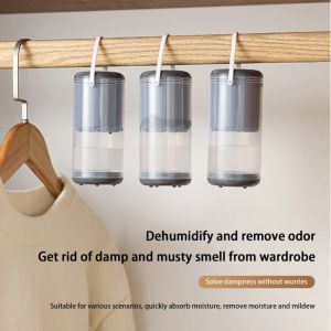 【Swan Home】Household Moisture Absorber Closet Dehumidifiers Hanging Box with Desiccant Wardrobe Moldproof Moisture-proof Dehumidification Dry Box