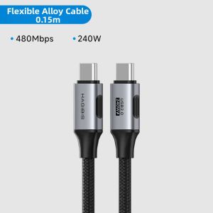 Hagibis | Quick Charging Type-C Cable Dual Port 240W