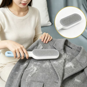 4-in-1 Self-cleaning Lint Sticking Roller 2 Sides Dedusting Brush Pet Hair Remover Brush Removing Dog Cat Hair from Sofa Clothes