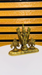 Lord Perumal Brass Statue | Lord Venkateswara Balaji Idol for Home & Office Pooja