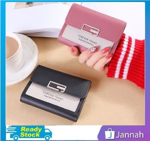 Jannah Forever Short Purse Lady Womens Multi-slot Zip Purse Woman Wallet Dompet Panjang Wanita 12Y5