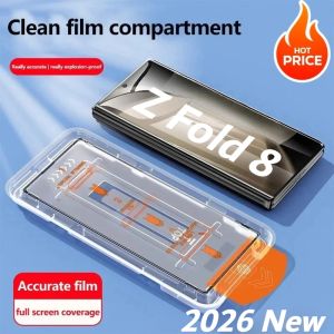 1-3PCS 9H HD Tempered Glass Protector Film for Samsung Galaxy Z Fold 8 Ultra 7 Screen Easy Install Auto-Dust Removal Kit Cover