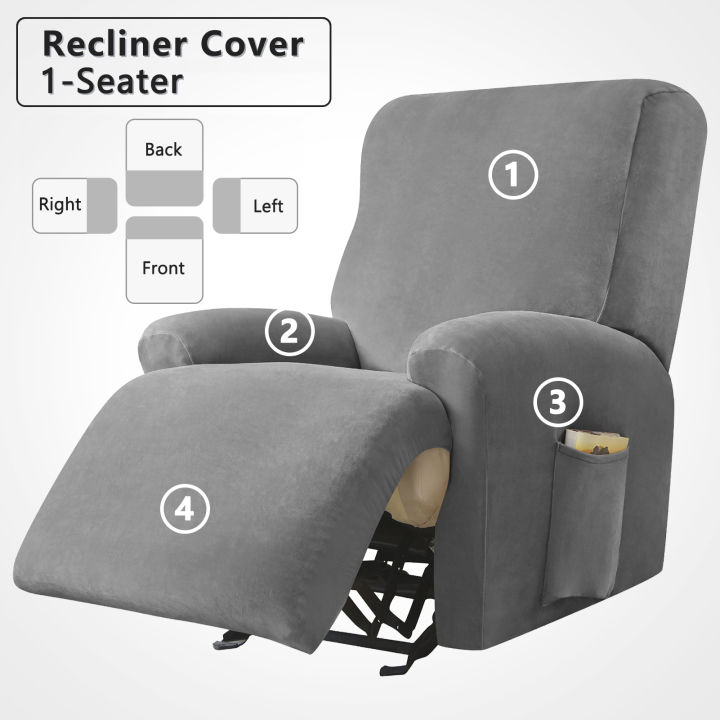 2 Seater Recliner Sofa Cover For Living Room Elastic Auto Reclining