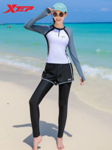 XTEP | Conservative Color Block Slimming Swimwear Female