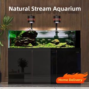 SUNSUN | Natural Stream Aquarium Living Aquarium Living Room 2025 Ultra Clear Glass Bottom Filter