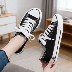 JIFANPAUL | Classic Canvas Shoes Low Cut Oversized Casual Spring Autumn New Style