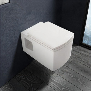 Wall Mounted Ceramic Toilet with Concealed Tank