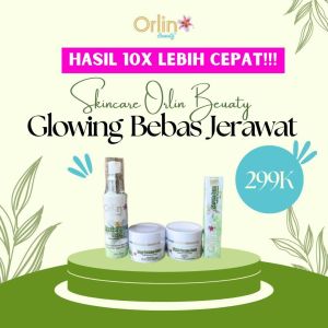 Skincare BPOM Orlin Beauty Paket Acne Glow Atasi Beruntusan Jerawat dan Bopeng