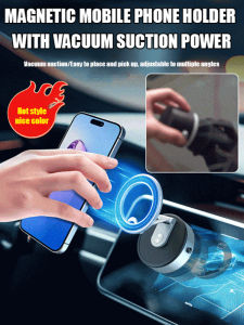 Shake-Proof Dual-Sided Suction Magnetic Phone Holder Strong Stability Multi-Functional Easy Installa