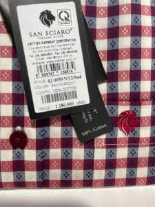 Áo SM ngắn tay lai ngang San sciaro sản phẩm cao cấp của viettien (4J0059)