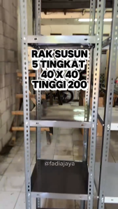 Rak Susun 5 Tingkat Besi Serbaguna Multifungsi