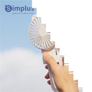 Simplus Kipas Angin Genggam Ukuran Mini Portabel Dapat Dilipat 3 Kecepatan Port Type-C Tahan 6 Jam