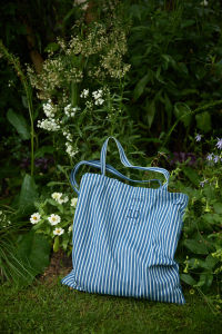 Limited Edition 10th Anniversary Canvas Tote Bag Striped Versatile Summer ness Shoulder Handbag for Casual Use