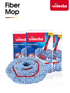 Vileda Classic Manual Self-Winding Mop Head Replacement Duster Push Head Rotating Water Cloth Mop Head Household Cleaning Tool