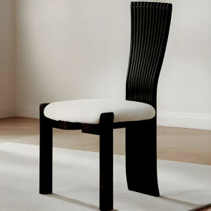 MU FENG ZHI NAN | Retro Luxurious Solid Wood Dining Chair