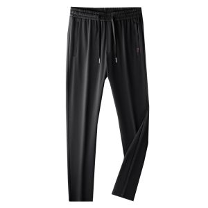 HENGYUANXIANG | Hengyuanxiang Summer New Mens Casual Cotton Pants Elastic Waist Pure Cotton Dad Sports Straight Leg Cool Feeling