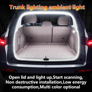 Car High Brightness Trunk Lighting Ambient Light Interior Decoration LED Wiring Free Automatic Sensing Tailgate LED Light Strip
