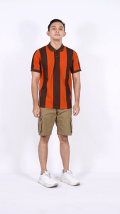 Kaos Polo Motif Salur / Kaos Kerah Motif Garis Garis Keluaran Terbaru / COD