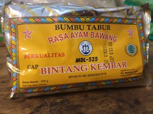 bumbu tabur/penyedap snack Bintang kembar Balado pedas manis dan ayam bawang berat 250gram