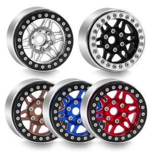 4PCS 1.9" Metal RC Crawler Wheel Rim For 1/10 Traxxas TRX4 TRX6 SCX10 II III 90046 AXI03007 Gen7/8 D90 VS4-10 Upgrade Parts
