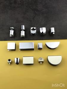 12 Cái Giá Đỡ Kính Có Thể Điều Chỉnh Bằng Hợp Kim Kẽm Kẹp Kệ Để Gắn Lan Can Cầu Thang Gắn Mặt Sau Phẳng
