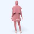 Damla Sport Muslimah Swimwear Dusty Pink - Baju Renang Wanita Hijab Syari Remaja. 