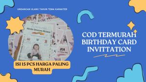 (Isi 15 pcs) COD Termurah Undangan Ulang Tahun Birthday Card Birthday Invittaion Undangan Pesta Ulangtahun Anak Karakter Kartu Ucapan Jimpitan