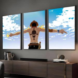 Anime Portgas D. Ace Design Poster Decorative Wall Art Stickers Mural Photo Print for Home Living Room Hallway Decor