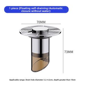 Self-draining Anti-odor Drain Core