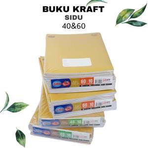 COD Buku Tulis Sidu 40 / 60 Lembar isi 10 buku Sampul Coklat Kraft Sinar Dunia Notebook Catatan Sekolah