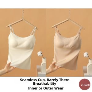 ZISU | Ice Silk Bra Padded Tank Top Summer Wear