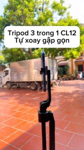 Gậy Chụp Ảnh 4 Chân Tích Hợp Gimbal AI Thông Minh CL12P - Tripod Điện Thoại Theo Dõi Chuyển Động Xoay 360 Độ Kéo Dài 180 cm Gậy Selfile Có Remote Kết Nối Bluetooth Tích Đèn Trợ Sáng