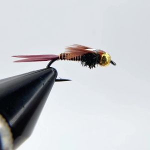 5pcs New Copper John Nymph Flies Bi-Color Copper Tail Euro Nymphing Flies for Trout Grayling Fast Sinking Durable Hand-Tied