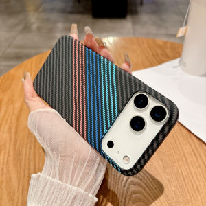 szhaiyu | For Magsafe Magnetic Wireless Charging Carbon Fiber Texture Phone Case for IPhone Air 17 Pro Max 16 15 Plus 14 13 12 Pro Cover