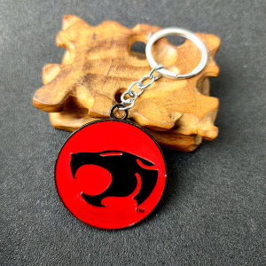 Thundercats 3D Keychain Leopard Panther Head Shield Sword Metal Key Chains for Men Car Keyring Fashion Jewelry Souvenir Gifts