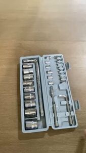 kunci Shok bengkel motor 10 pcs Size 8 - 24 mm / kunci sok gagang L panjang / kunci shok Gagang krek panjang / kunci pas shock socket set original