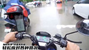 Mobile Phone Holder with Helmet Motorcycle Bicycle Phone Holder Protector Umbrella Sun Shade Sun Hat For Phone With Cute Ear Anti-Shaking