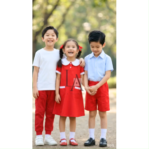 AAF LA Factory 2026  School Uniform Red Colors for DayCare Center Students