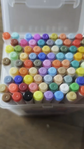 Acrylic Paint Markers 36/60 Colors Fiber Tip Paint Pens with Organization Pen Box for Rocks Wood Glass Painting Coloring Books DIY Crafts Art Supplies for DIY Craft Lovers