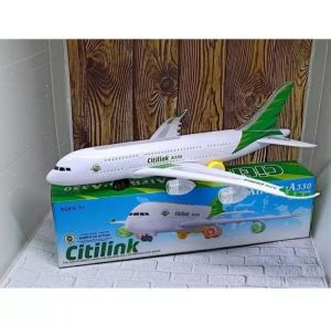 MAINAN ANAK PESAWAT  INDONESIA 36cm x 35cm x12cm Sound & Music cocok buat kado