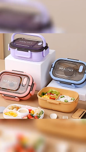 Lunch Box Work Student Outdoor Activities Travel Microwave Heating Food Container Plastic Bento Box