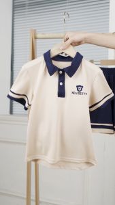 Set bộ bé trai polo cộc tay NewBetty áo POLO. Màu Cafe có cổ quần short chất cá sấu thoáng mát mùa hè