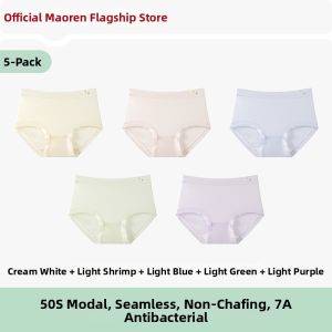 MiiOW | Antibacterial Modal Mulberry Silk Seamless Mid-Waist Panties
