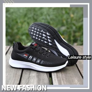 QJshop รองเท้าผ้าใบแฟชั่น พื้นนิ่ม ลื่น คุณหนุ่ม รองเท้าผ้าใบแฟชั่น มีเชือกผูกดีเทล มีลายภาษาอังกฤษ