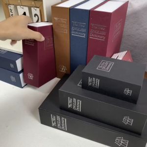 801 Small Fake Book Safe Box with Password 3 Digit Combination Lock Storage Secret Box Book Petty Cash Buku Simpan Duit
