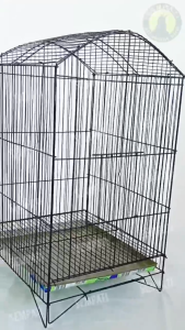 SEMPATI Sangkar Kotak Besi Lipat 55 x 35 x 30 cm Kandang Burung Perkutut Kenari Pleci Sogon Ciblek Lovebird Sugar Glider Gecko Fullset Tatakan
