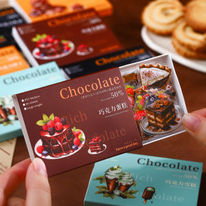 Sticker Chocolate Boxed PET สติกเกอร์ตกแต่งโทรศัพท์มือถือ เค้ก บiscuit Ice Cream อุปกรณ์ตกแต่งอื่นๆ สำหรับการจดบันทึกส่วนบุคคล