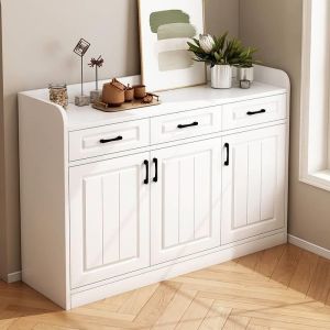 Drawers Storage Cabinet Simple Modern wood Bedroom Living Room Against The Wall Combined Cabinet